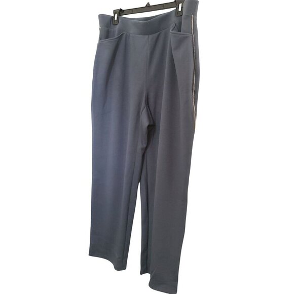 Tahari Womens Slate Blue Pockets Tapered Leg Pull On Pants Plus Size 2X New - Picture 5 of 10